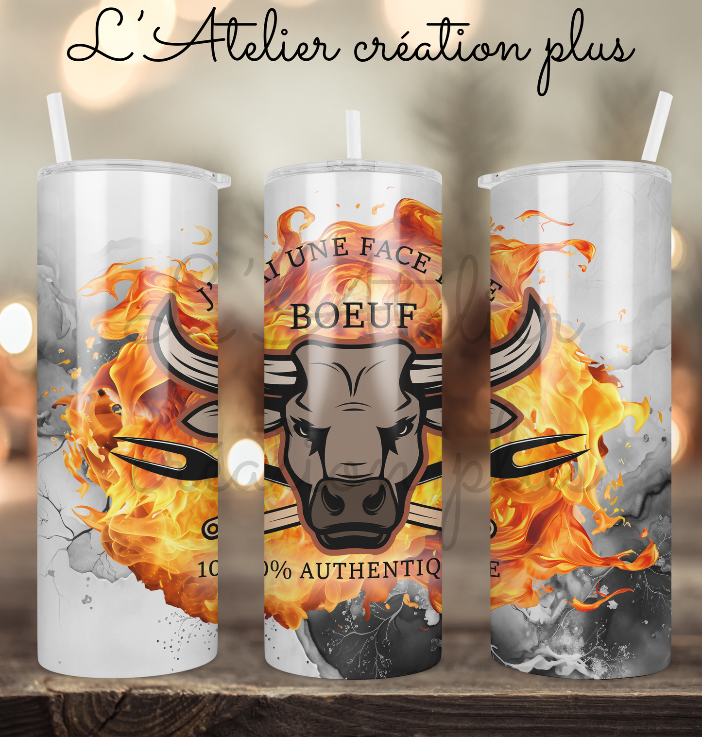 Tumbler 20oz "Face de boeuf"