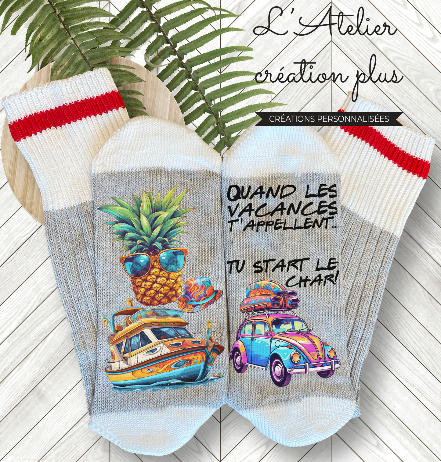 Design Bas "Quand les vacances t'appellent..."