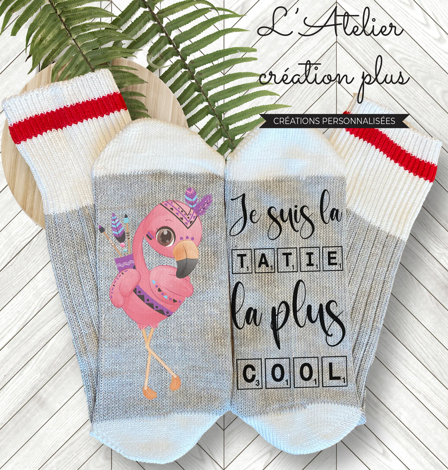 Design Bas "Tatie la plus cool"