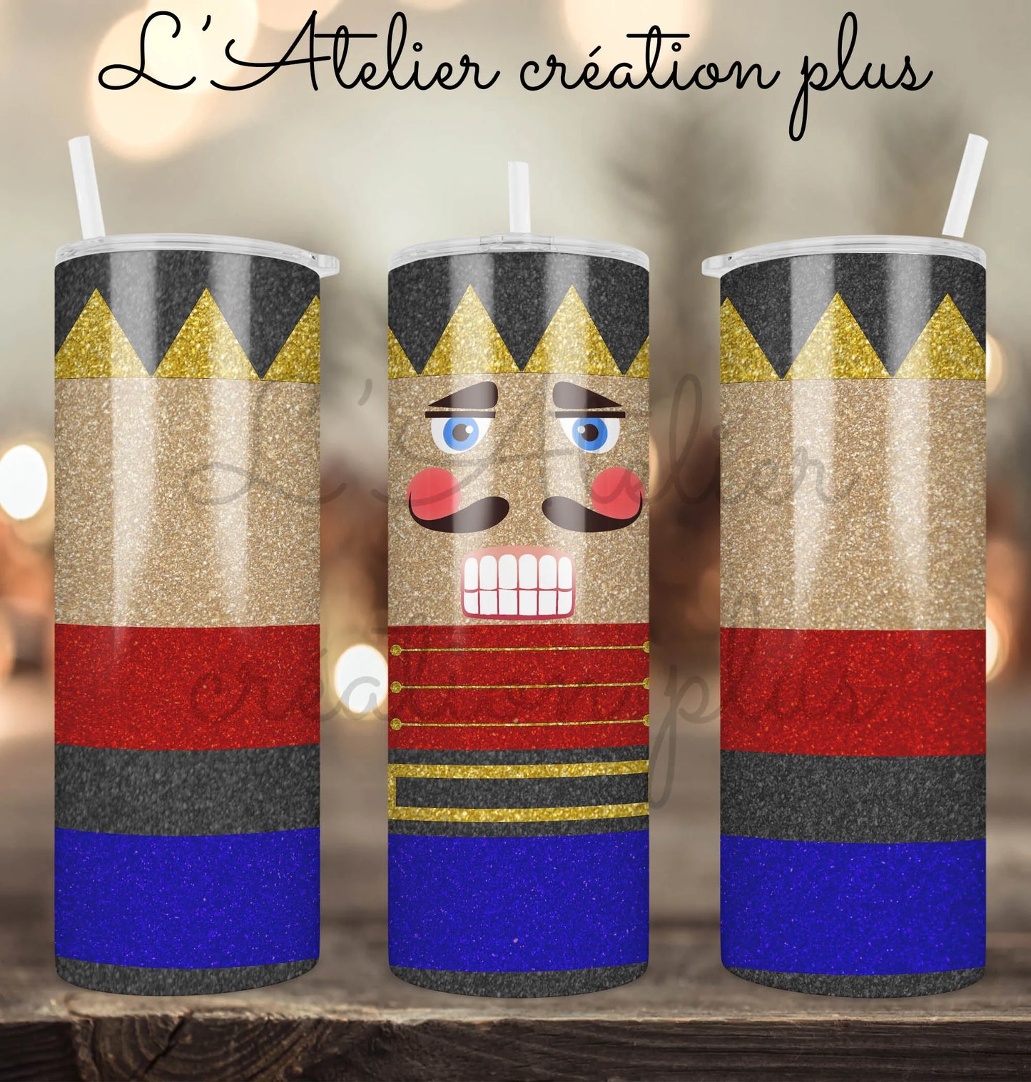 Design Tumbler 20oz "Casse-noisette"
