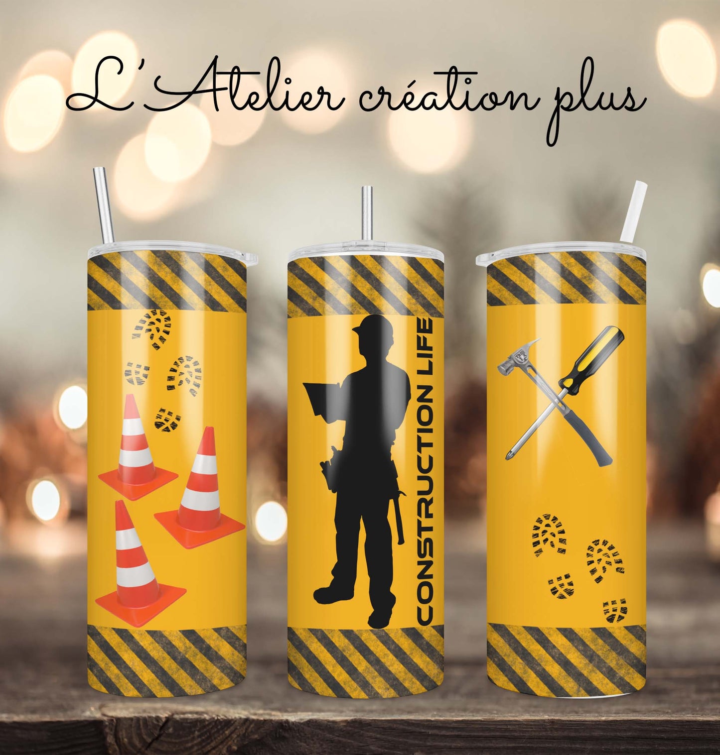 PAP Tumbler 20oz "Construction life"