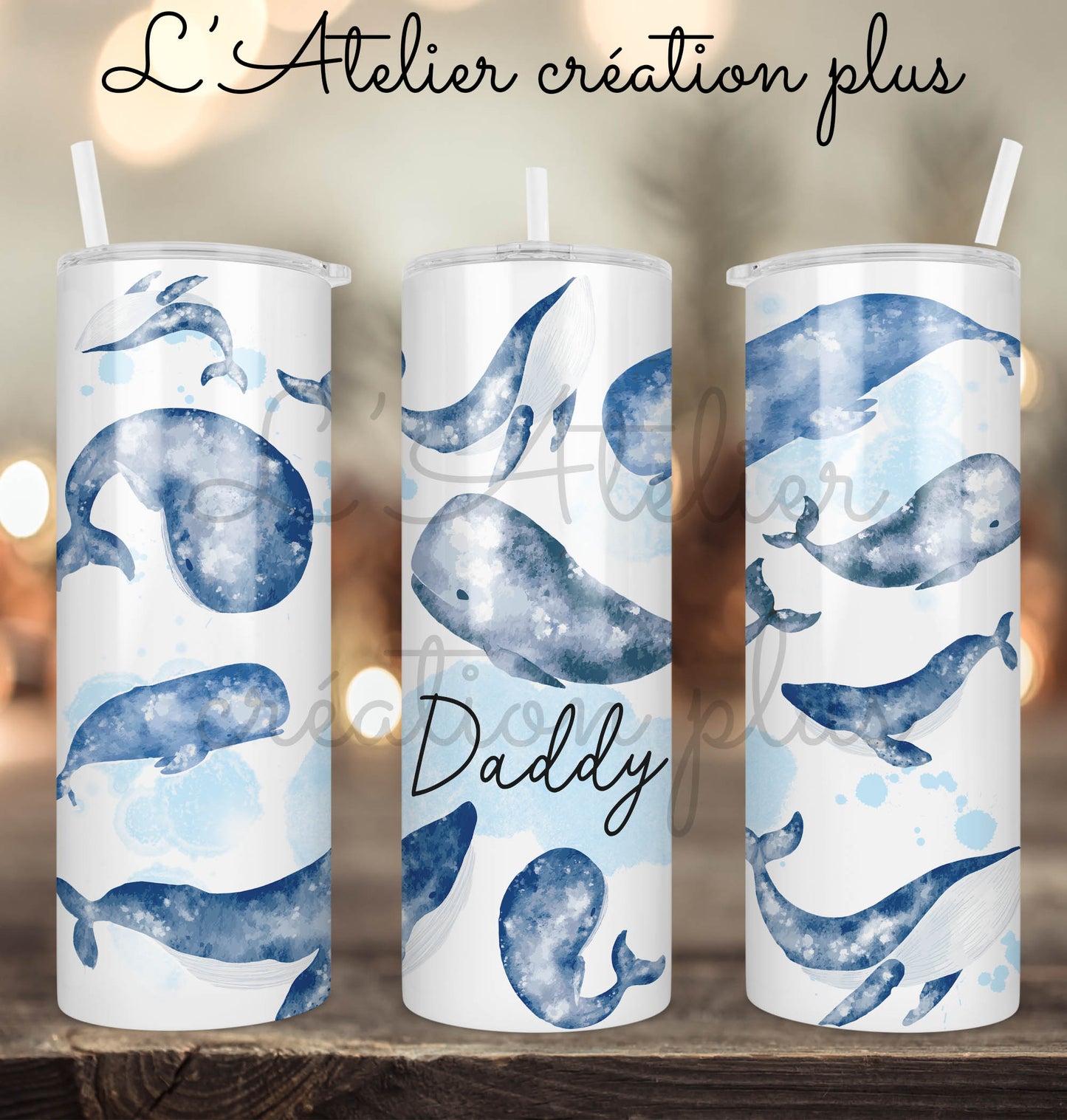 Tumbler 20oz "Parent baleine"