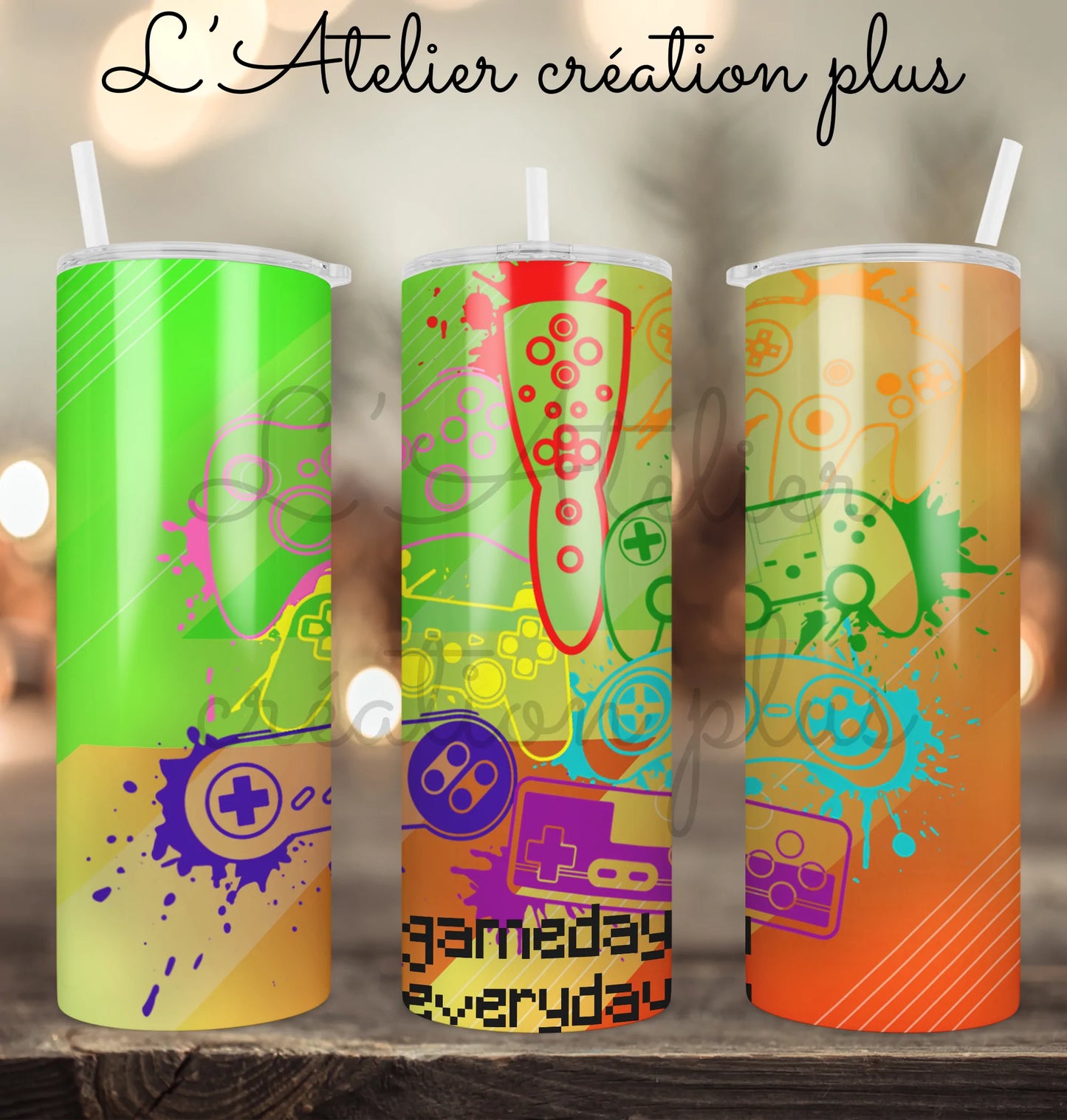 Design Tumbler 20oz "Gameday everyday"