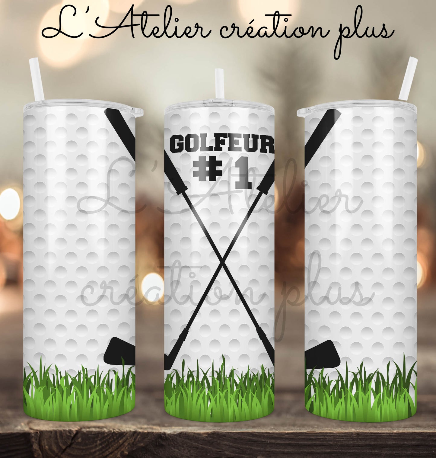Tumbler 20oz "Golfeur #1"