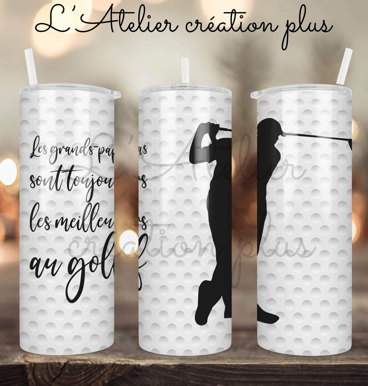 Tumbler 20oz "Grand-papa golf"