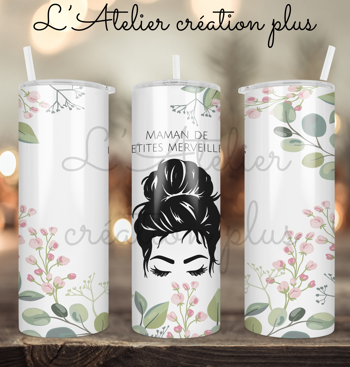 Tumbler 20oz "Maman de petites merveilles"