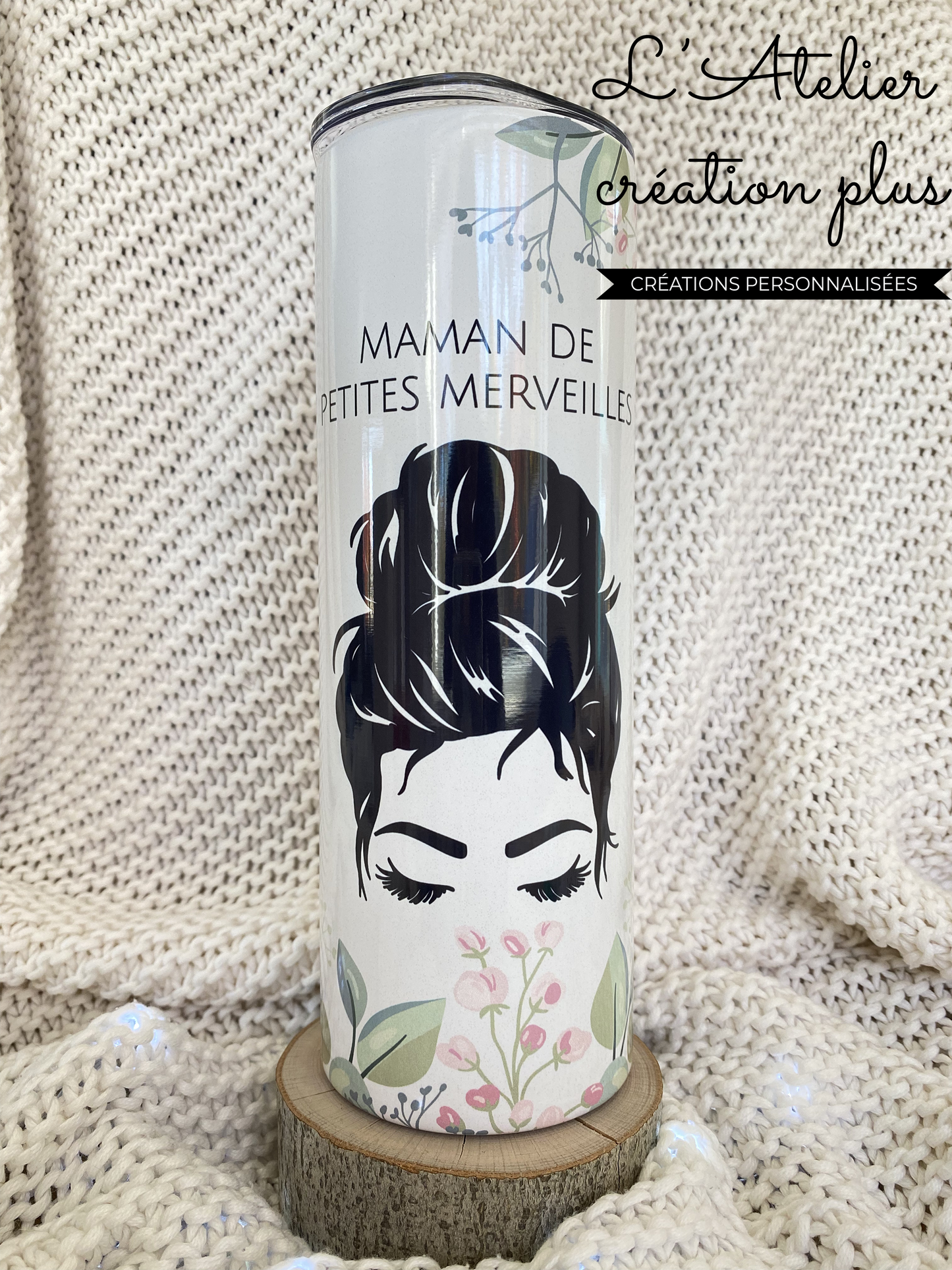 Tumbler 20oz "Maman de petites merveilles"