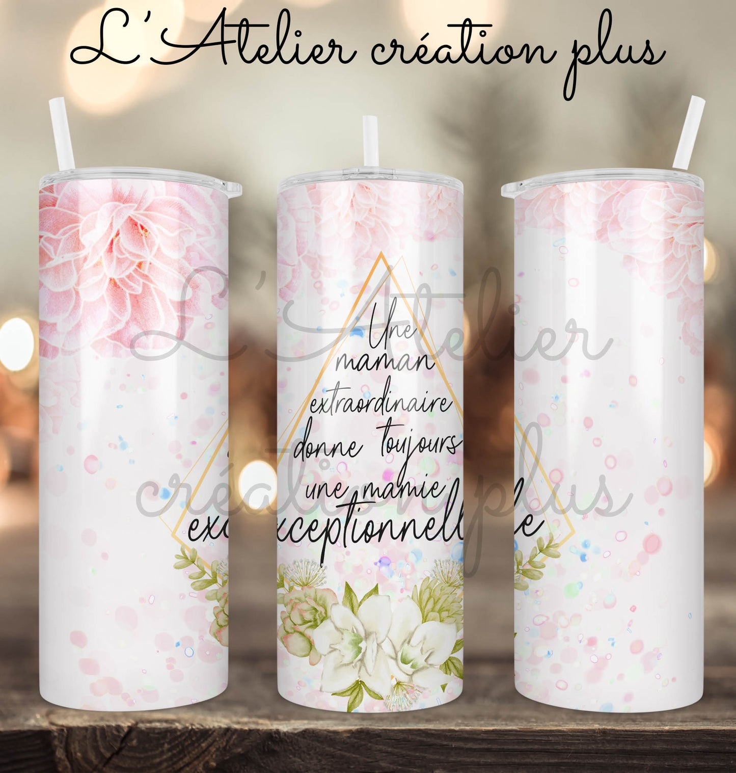 Tumbler 20oz "Mamie exceptionnelle"