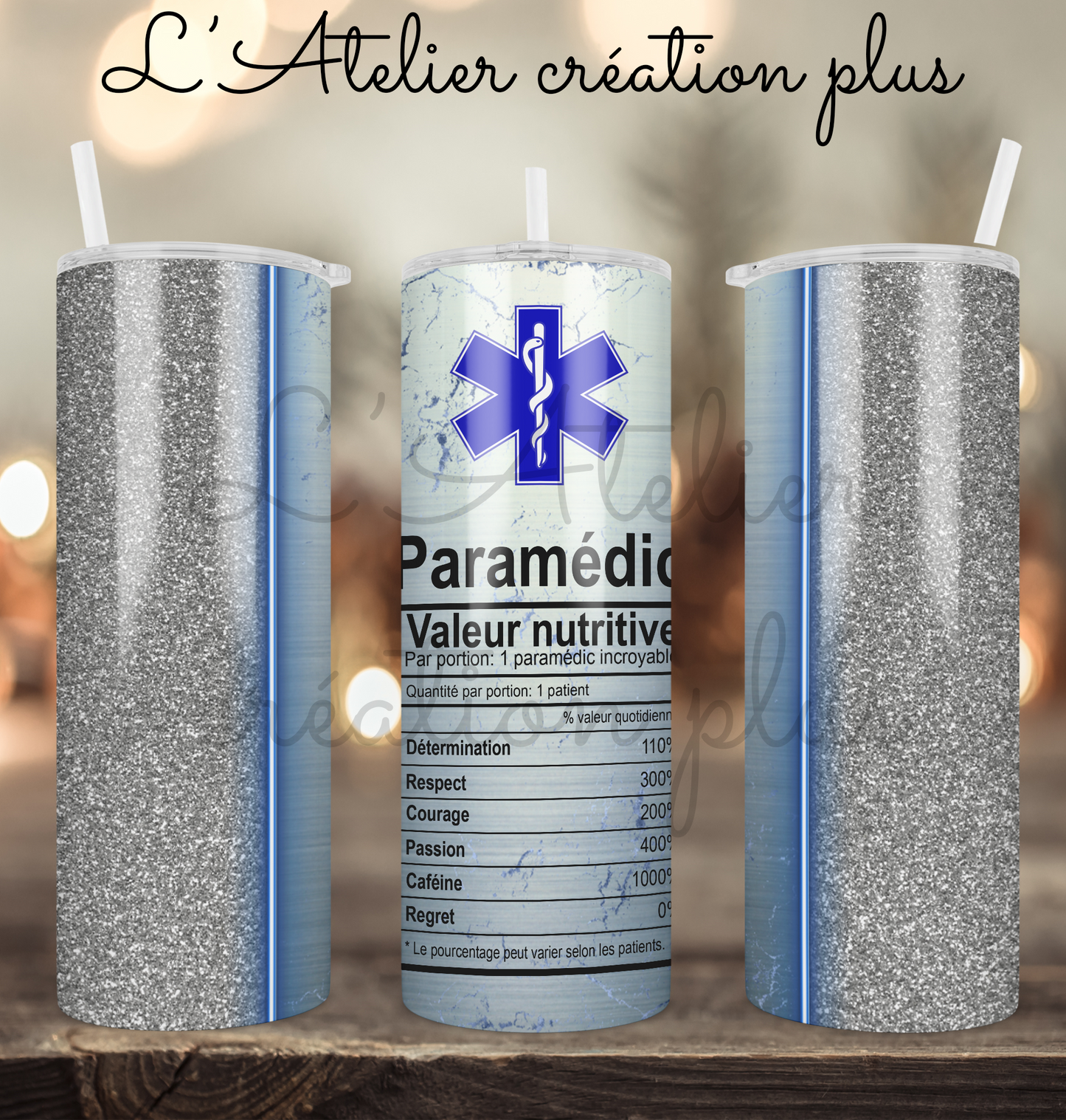 Tumbler 20oz "Paramédic"