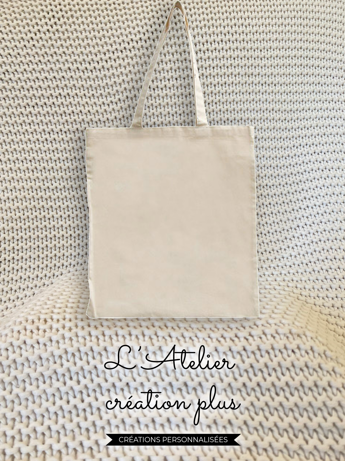 Lot de 2 sacs canva à sublimer