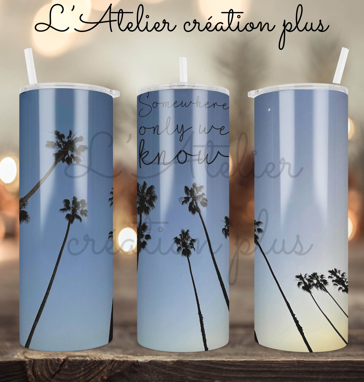 Tumbler 20oz "Somewhere only we know"