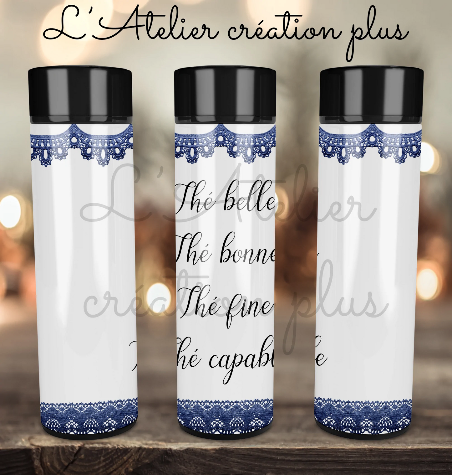 Design Tasse à thé "Thé belle Thé bonne Thé fine Thé capable"