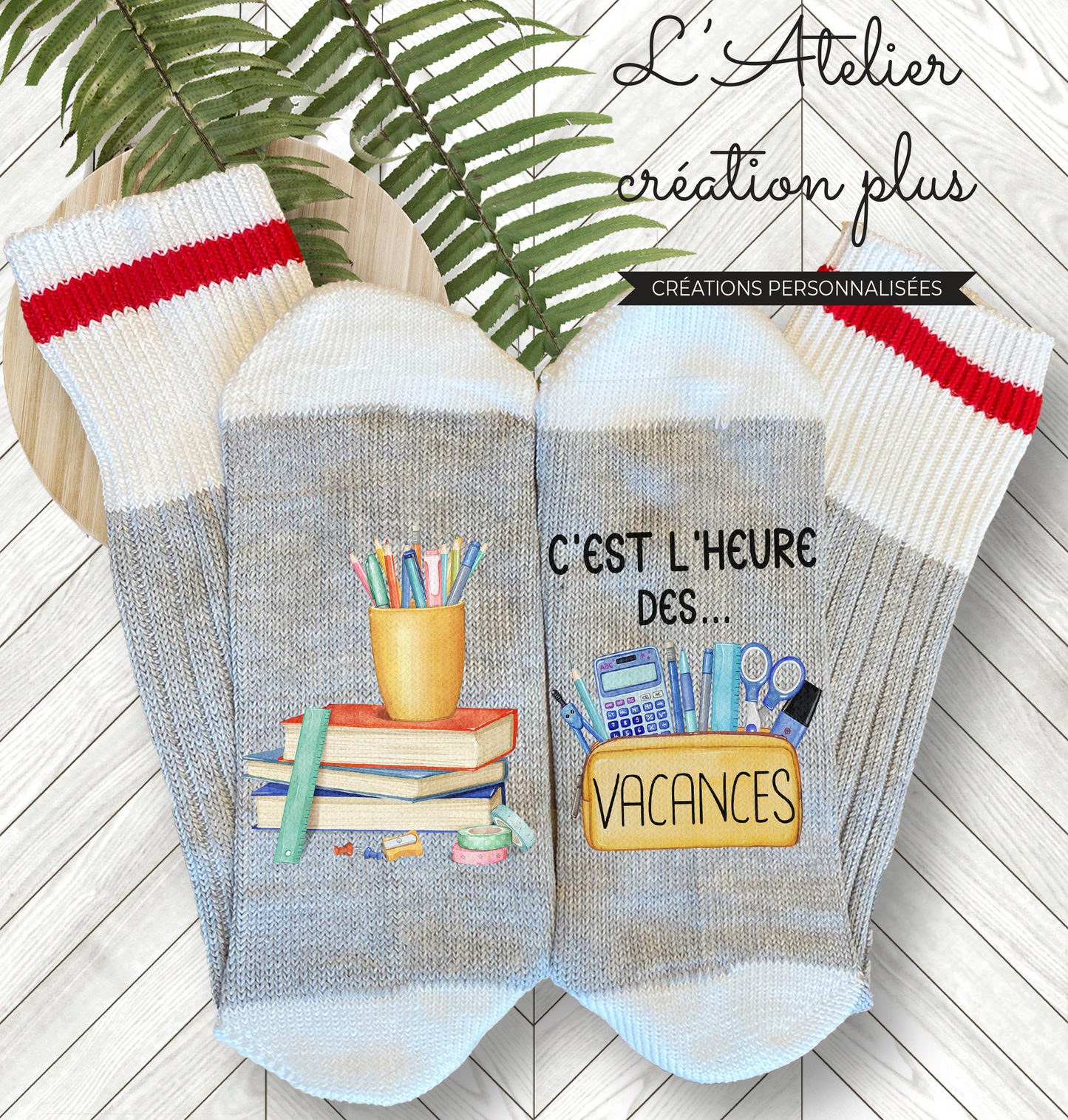 Design Bas "Heure des vacances"