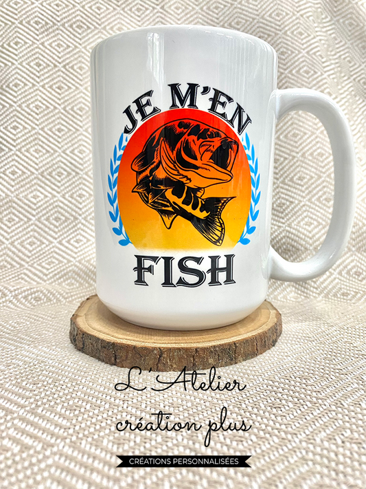 PAP tasse en céramique "Je m'en fish"