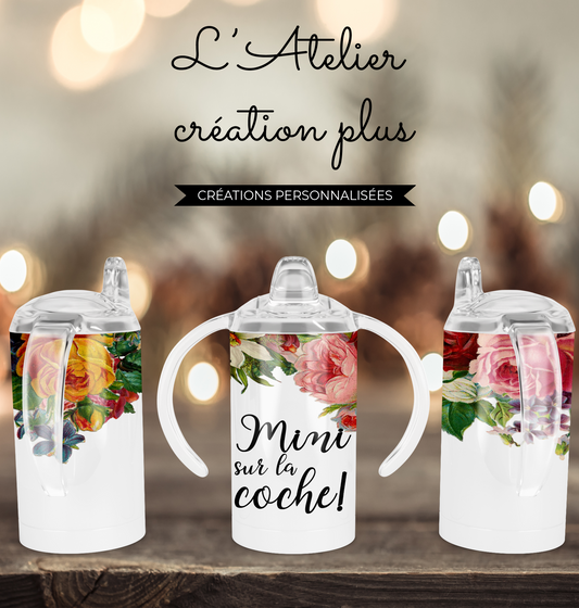 PAP Sippy cup "Mini sur la coche!"