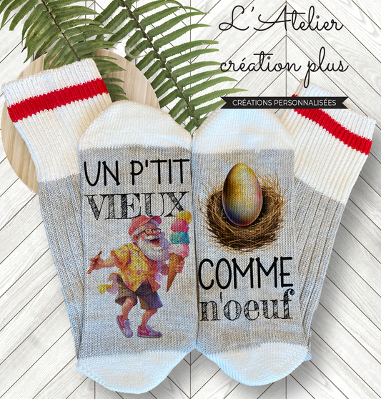 Bas style chalet "P'tit vieux comme n'œuf"