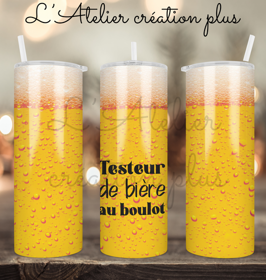 PAP Tumbler 20oz "Testeur bière"