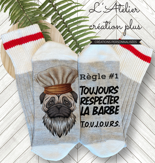 Bas style chalet "Toujours respecter la barbe"