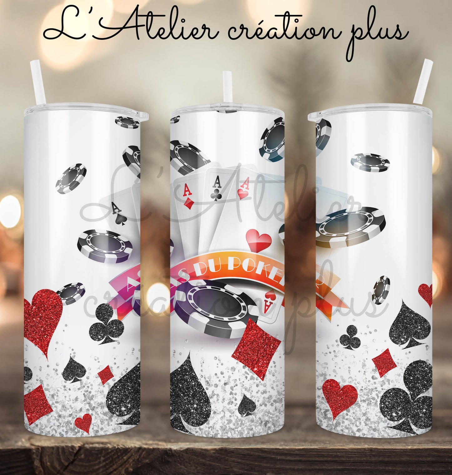 Tumbler 20oz "As du poker"