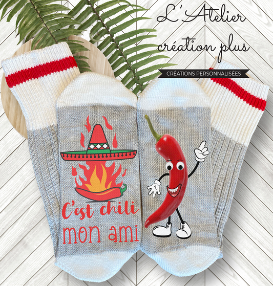 Bas style chalet "C'est chili mon ami"