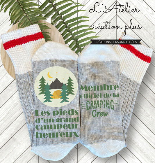 Bas style chalet "Campeur heureux"
