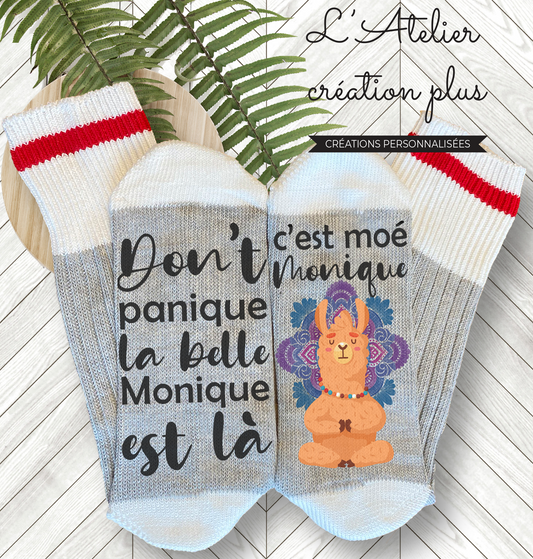 Bas style chalet "Don't panique Monique"