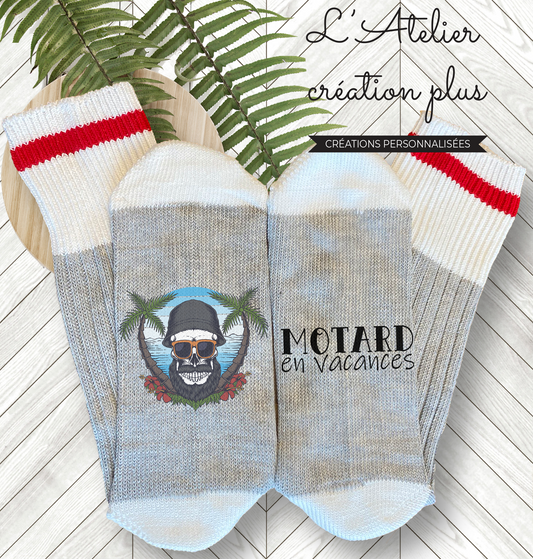 Bas style chalet "Motard en vacances"