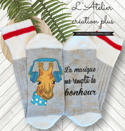 Bas style chalet "La musique me remplit de bonheur"
