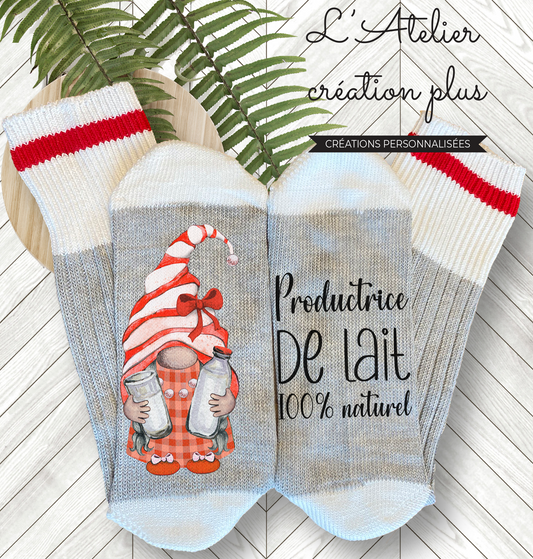 Bas style chalet "Productrice de lait"