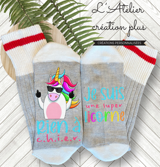 Bas style chalet "Super licorne"