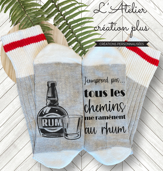 Bas style chalet "Tous les chemins mènent au Rhum"