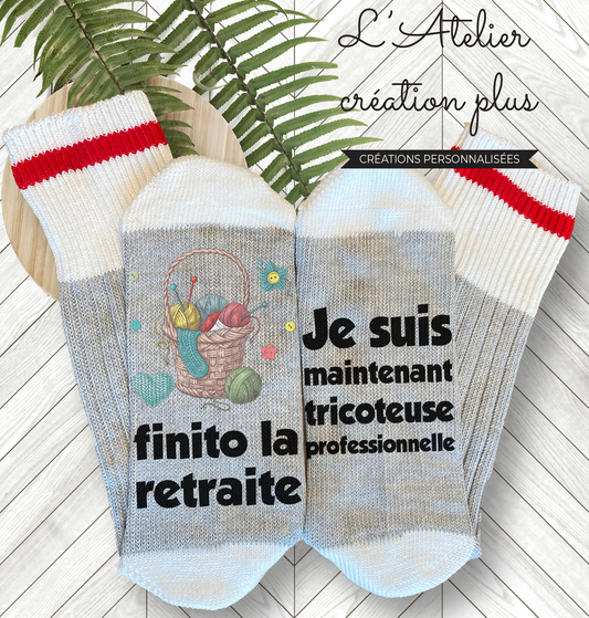 Bas style chalet "Finito la retraite, je suis maintenant tricoteuse professionnelle"