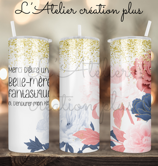 Tumbler 20oz "Belle-mère fantastique"