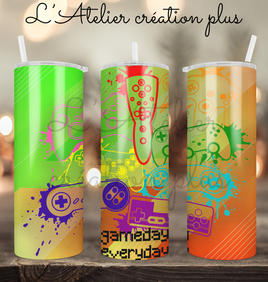 Tumbler 20oz "Gameday everyday"