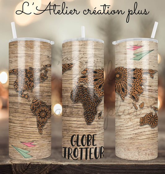 Tumbler 20oz "Globe trotteur"