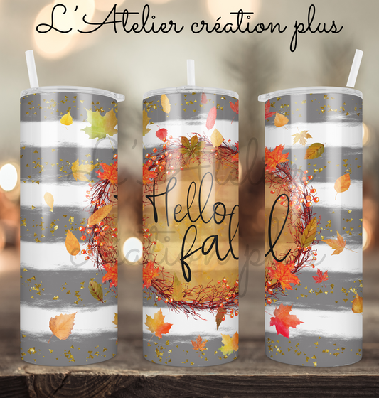 Tumbler 20oz "Hello fall"