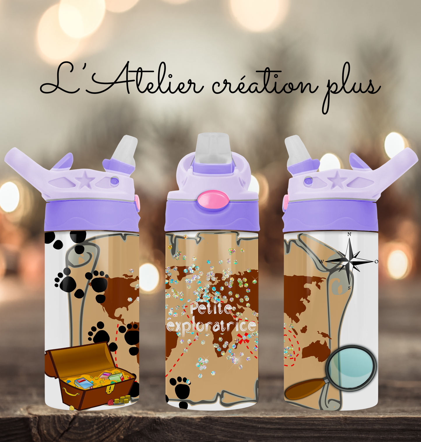 Bouteille enfant "Petite exploratrice"