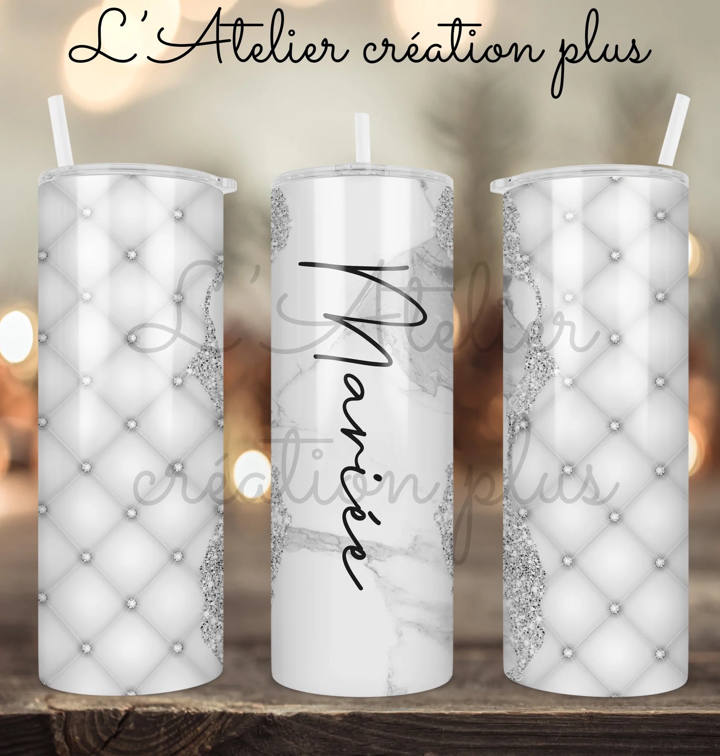 Design Tumbler 20oz "Mariée"