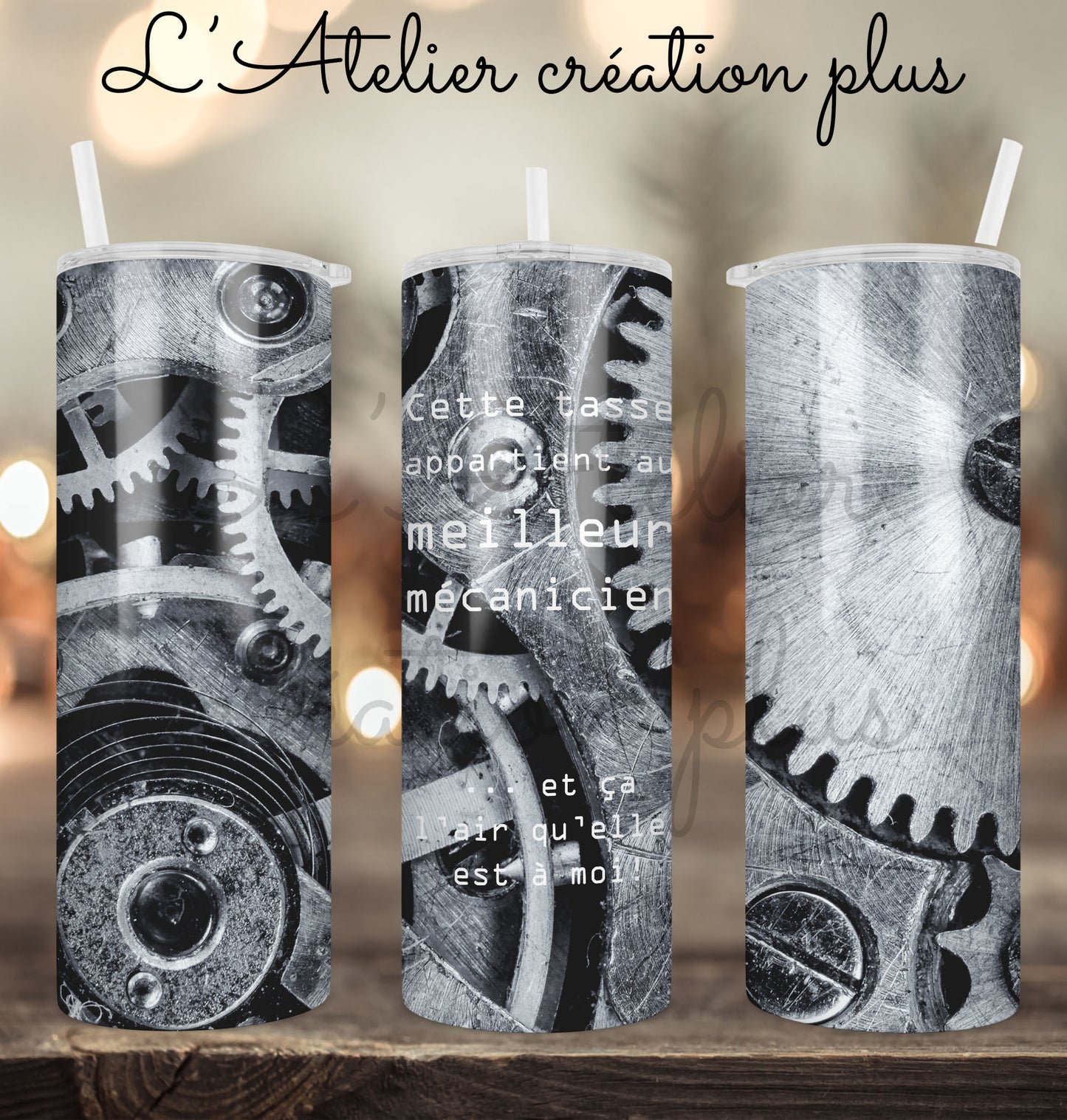 Tumbler 20oz "Meilleur mécanicien"