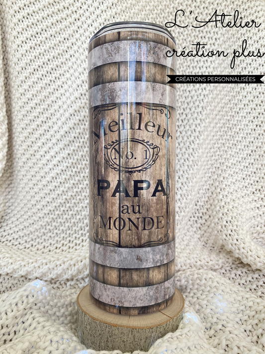 Tumbler 20oz "Meilleur papa"
