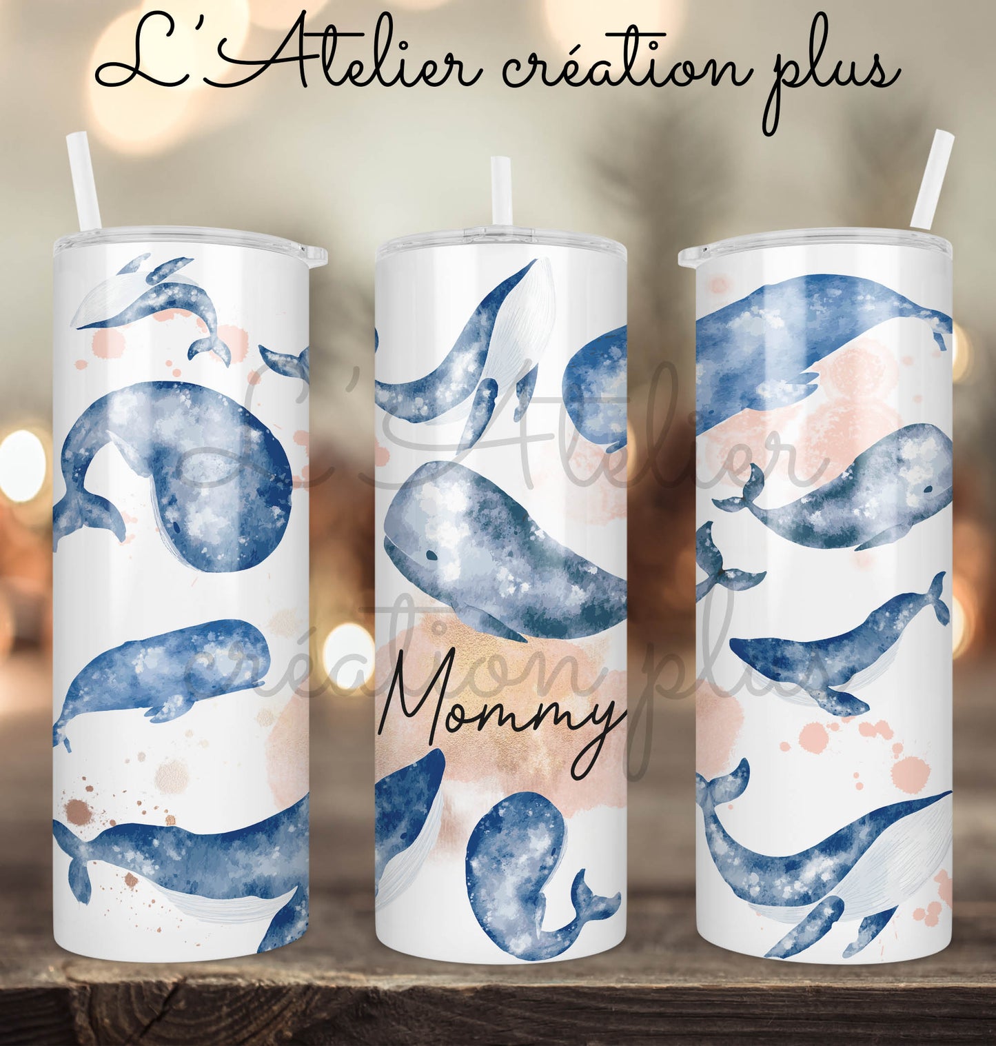 Tumbler 20oz "Parent baleine"