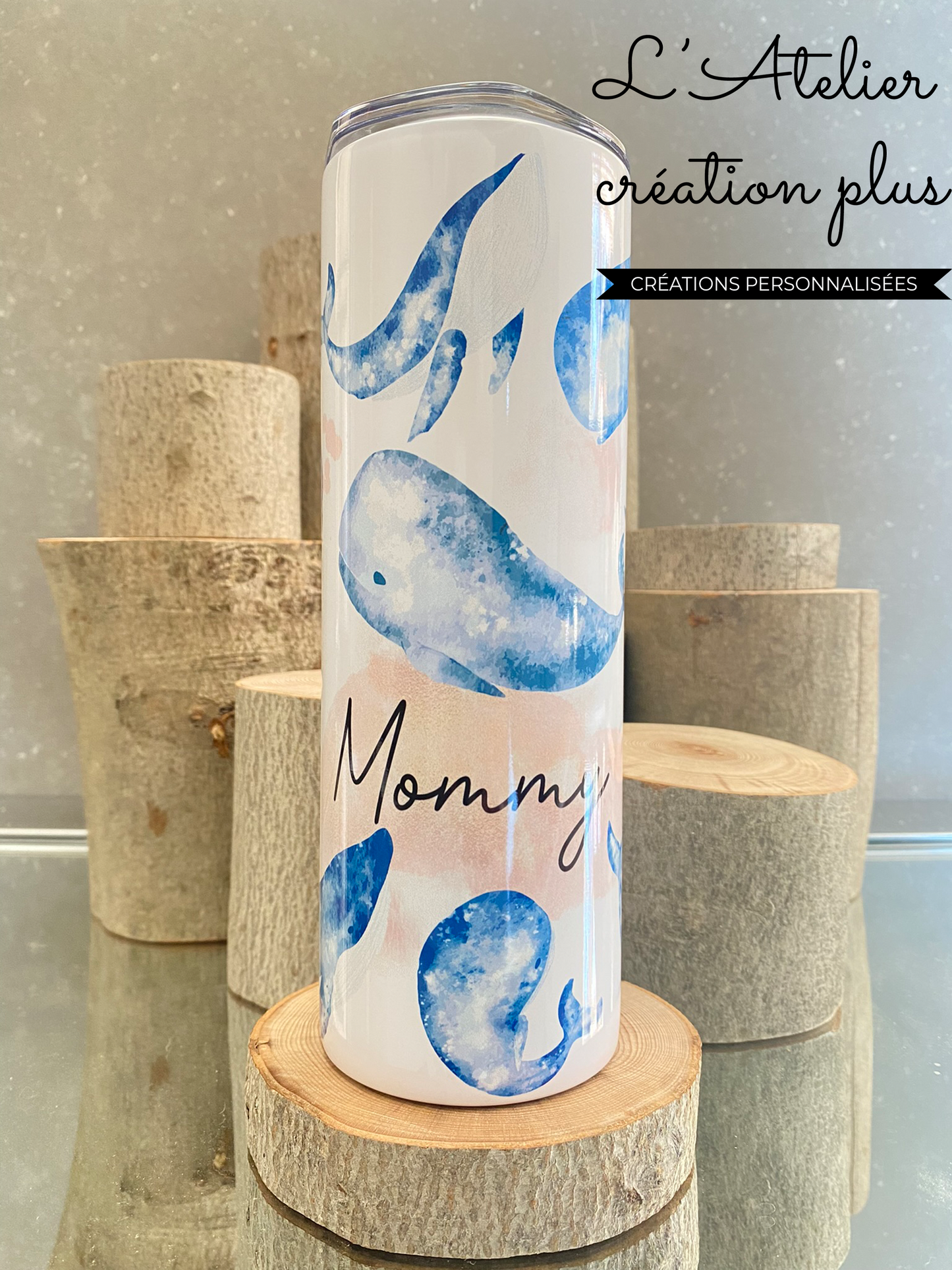 Tumbler 20oz "Parent baleine"