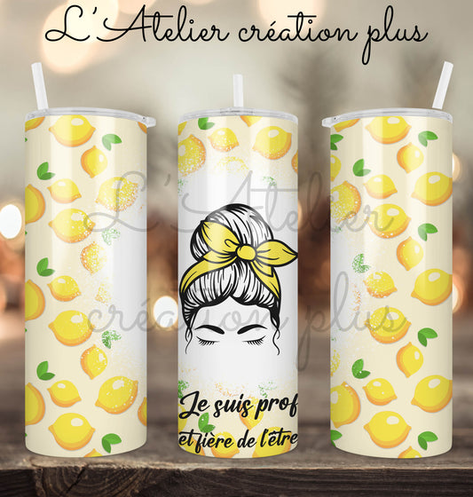 Tumbler 20oz "Prof citron"