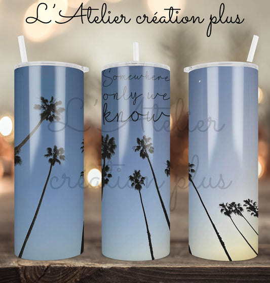 Tumbler 20oz "Somewhere only we know"