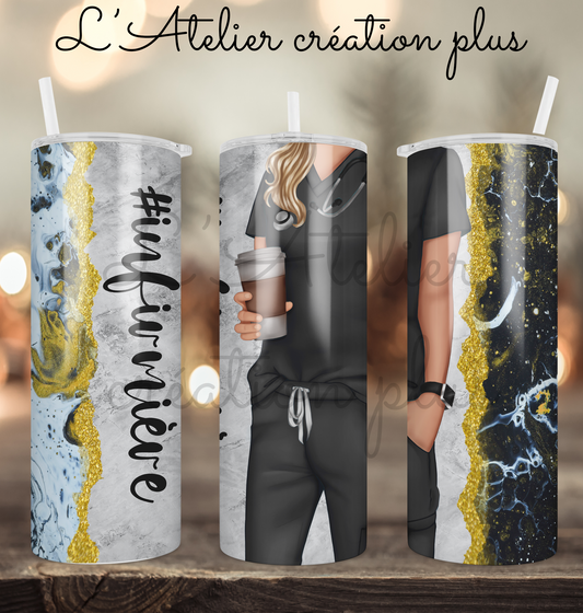 Tumbler 20oz "#infirmière"