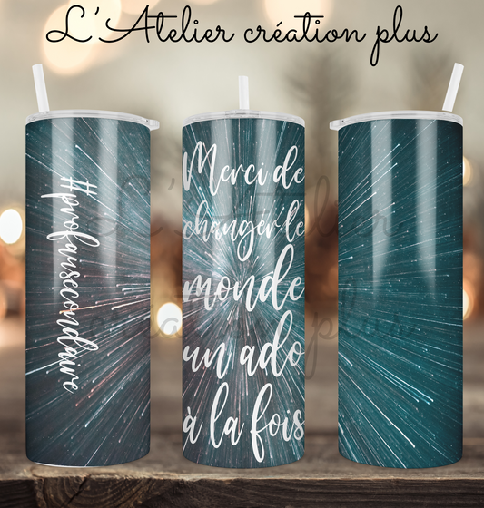 Tumbler 20oz "Prof au secondaire"